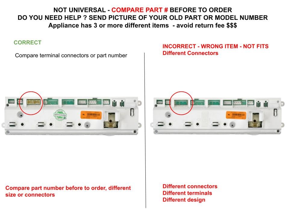 137006060 CKD006060X compatible with Frigidaire Washer Electronic Control Board fits old number 137006060