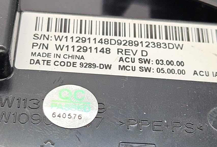 OEM Replacement for Whirlpool Washer Control W11291148
