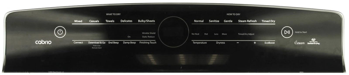 W10722878 for Whirlpool Washer Control Panel Console