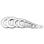 580Pcs/Box M2 M3 M5 M6 M8 M10 M12 Stainless Steel Ultra Thin Flat Washer Adjusting Shim Plain Gasket Assortment Kit Box DIN988(5 BOXES)