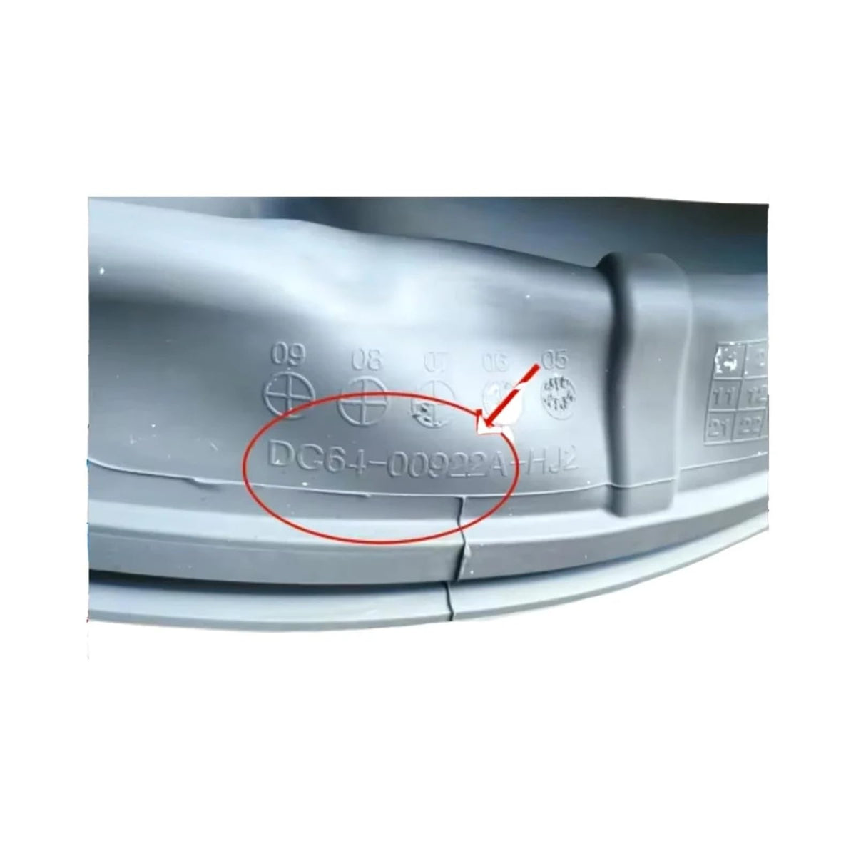 Compatible for Samsung, Door Seal DC64-03235A Washer