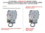 WP22001924 CKD001924X compatible with Maytag STACKED LAUNDRY- ELE Whirlpool Washer Timer Control fits old number WP22001924