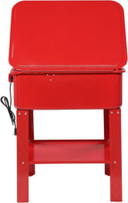 20-Gallon Parts Washer with 110V Pump, Compact Steel Construction, Rust-Resistant Powder Coated Finish, Ideal for Small Parts Cleaning