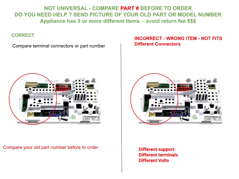 W10480612 CKD480612X compatible with Whirlpool Washer Electronic Control Board fits old number W10480612