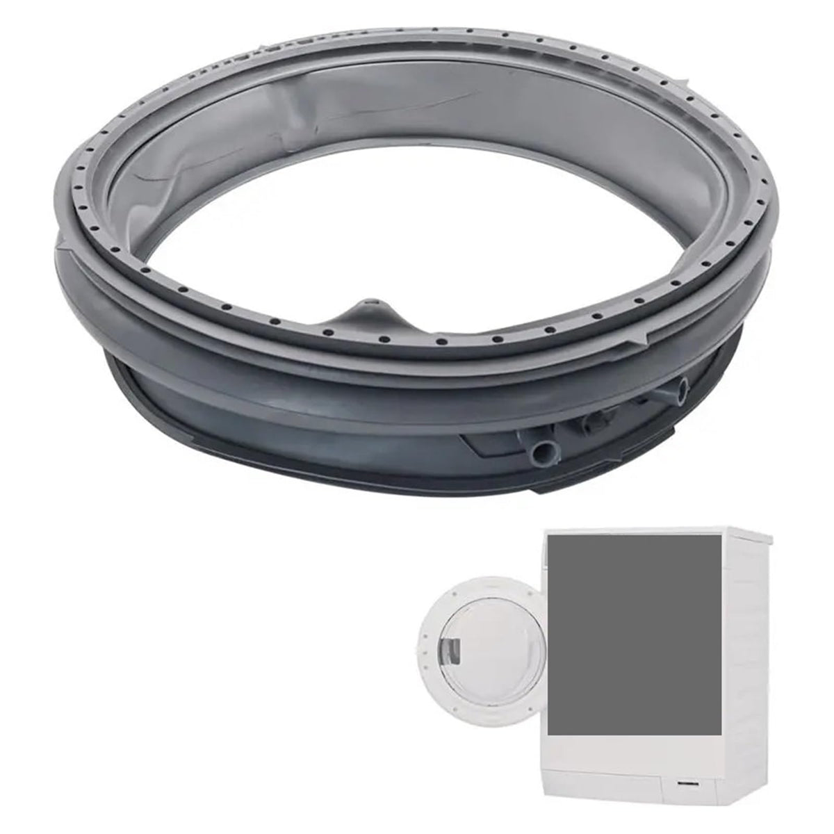 Door Bellow Gasket Seal Replacement，Compatible With Electrolux，Compatible With Frigidaire，Washer 5304505004