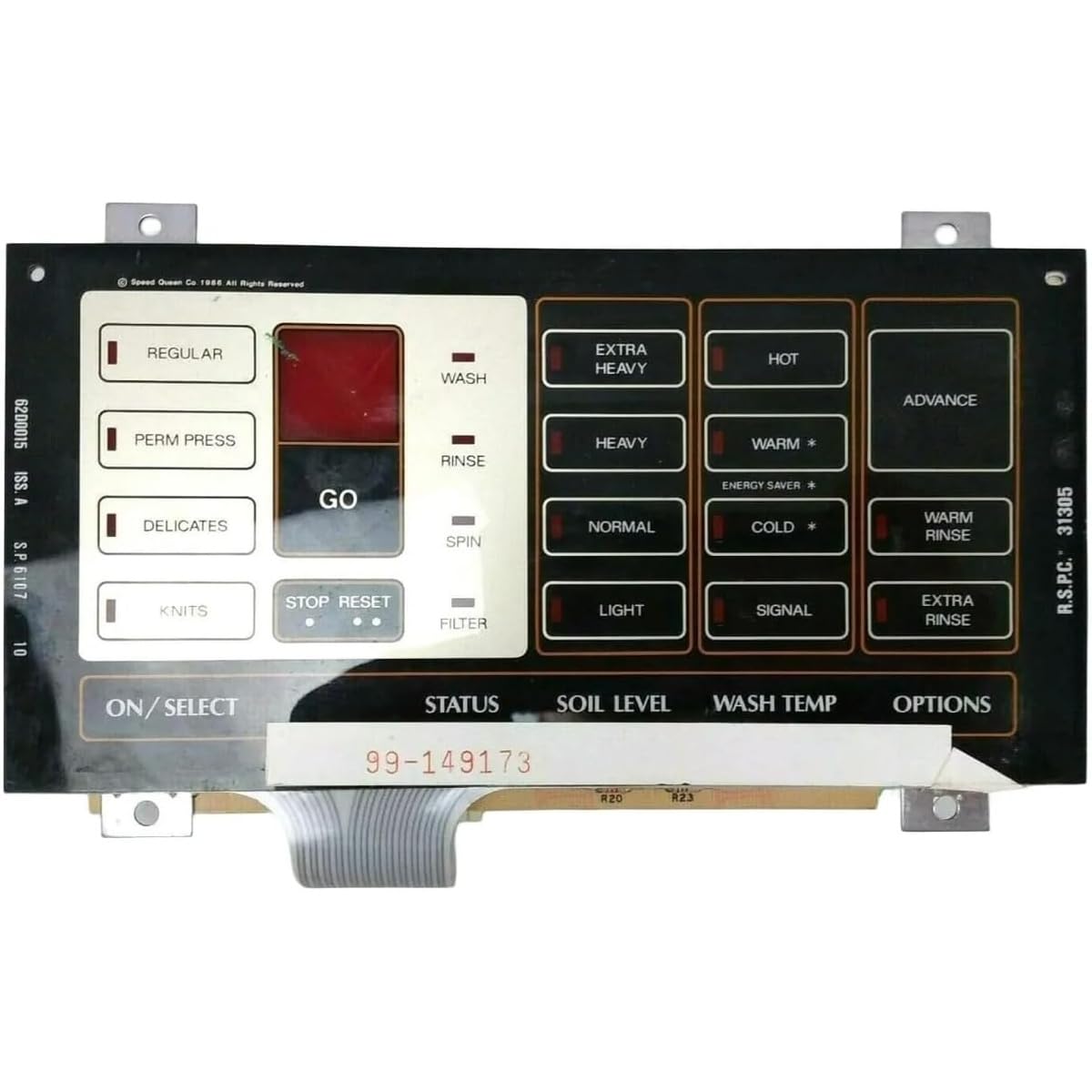 Electronic Control Replaces for Speed Queen Washers NA8831