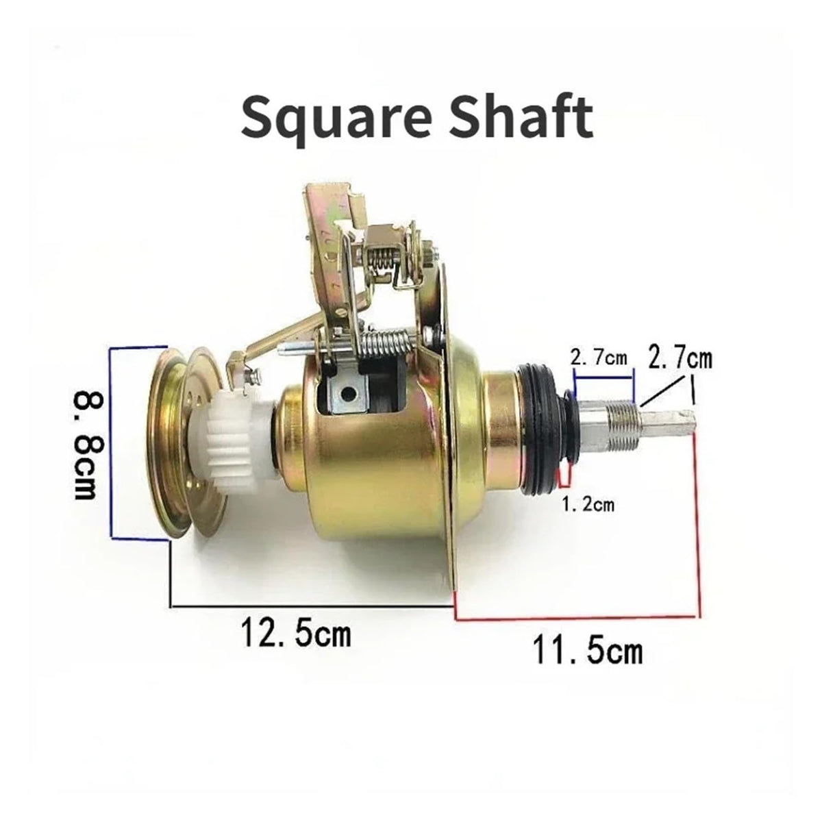 1PC Washing Machine Clutch Assembly 11 Teeth Square Shaft Bearing Clutch And Bearing Assembly For Washing Machine Reducer Parts(1pcs a)