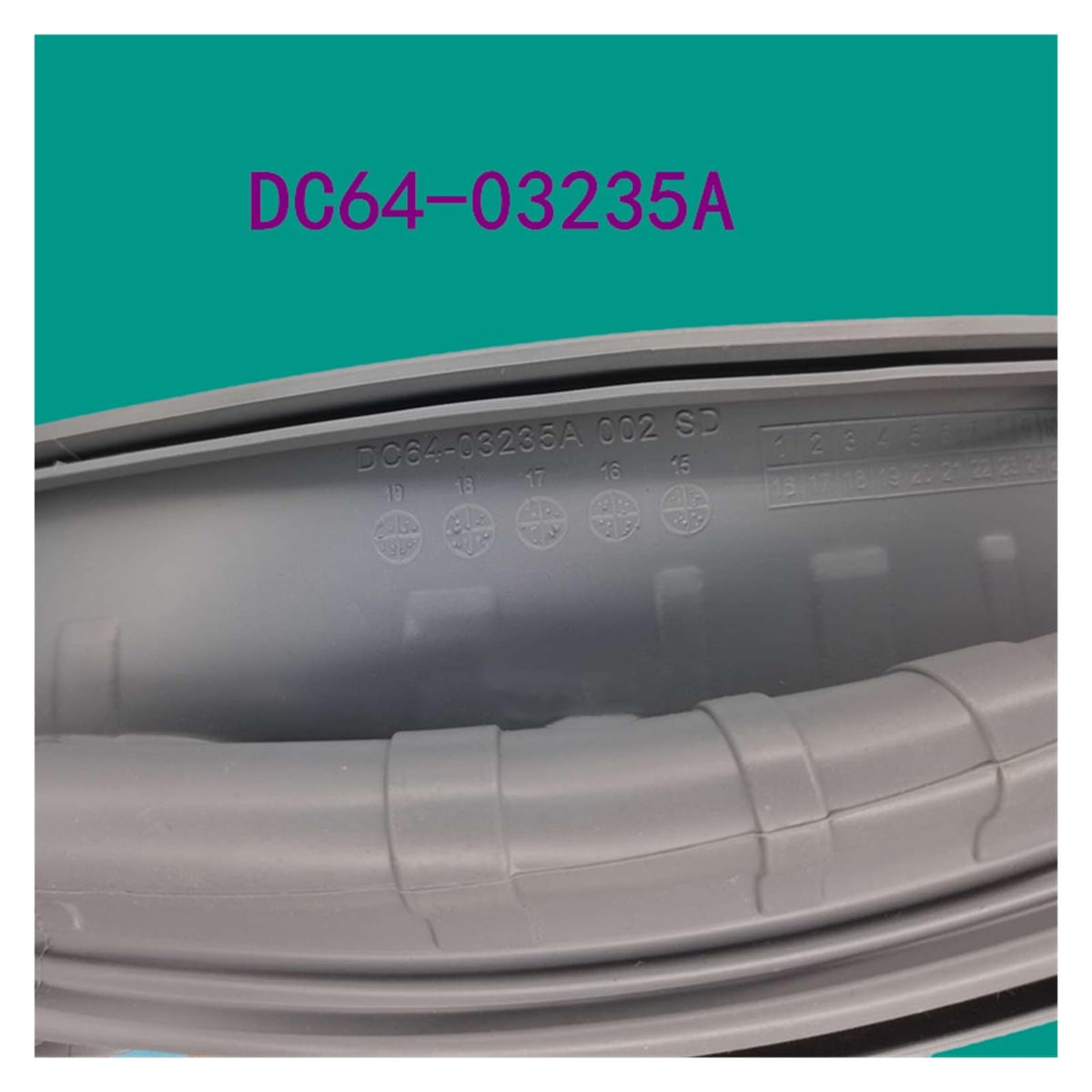 Compatible for Samsung, Door Seal DC64-03235A Washer