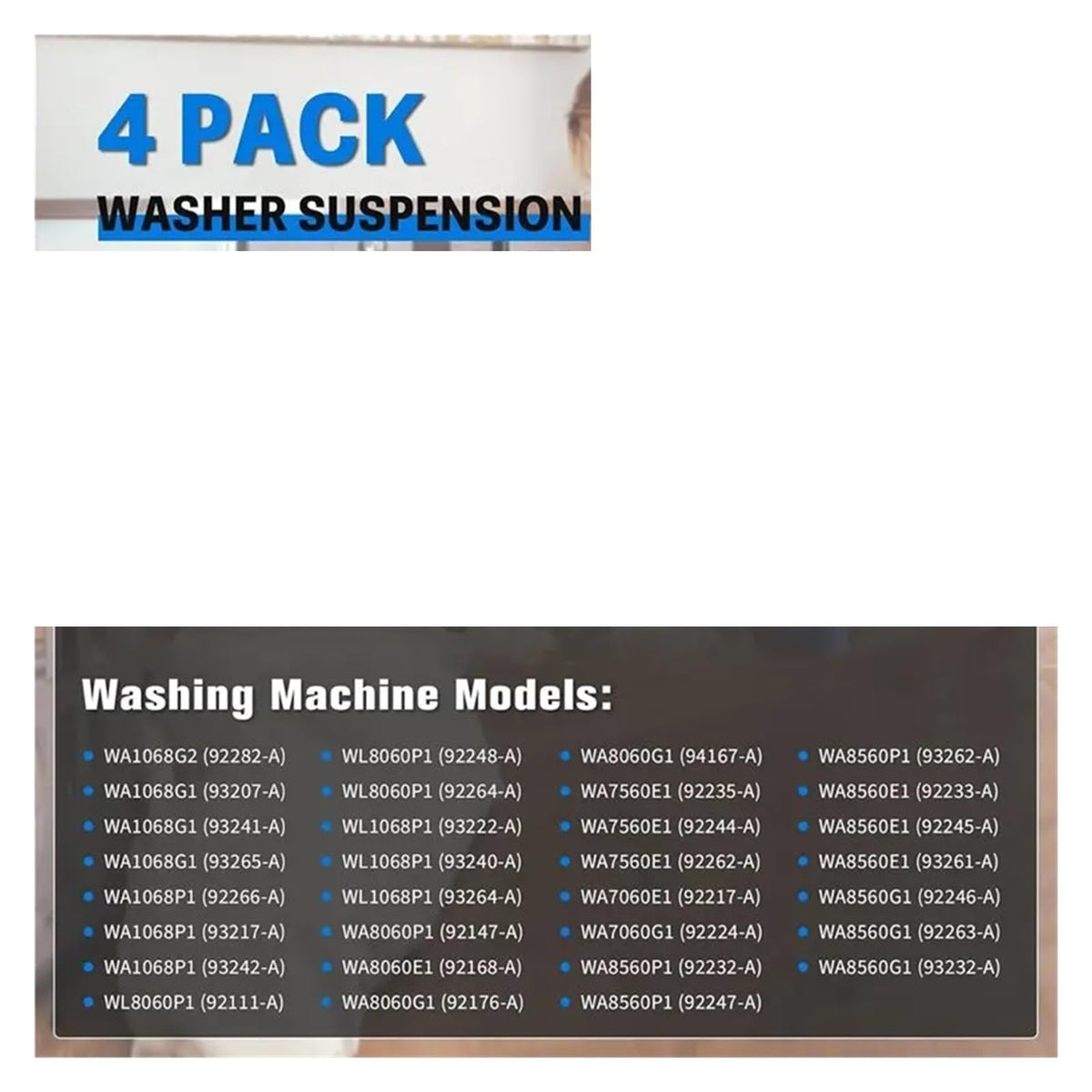 Washer Suspension Rod, Compatible with Fisher, 424569P 421841P
