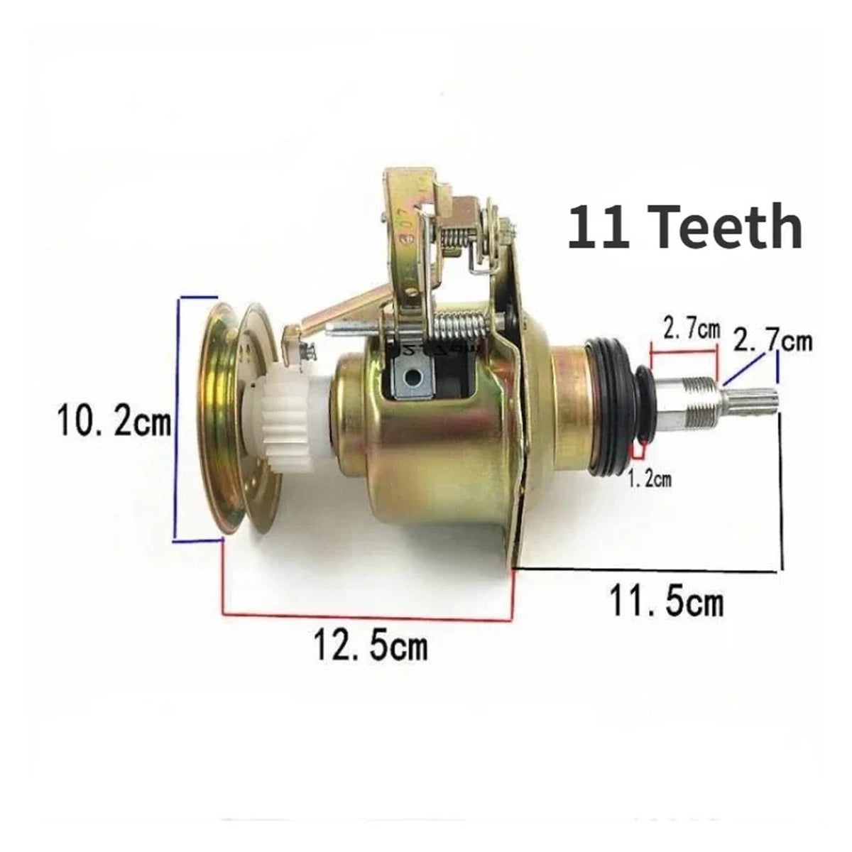 1PC Washing Machine Clutch Assembly 11 Teeth Square Shaft Bearing Clutch And Bearing Assembly For Washing Machine Reducer Parts(1pcs a)