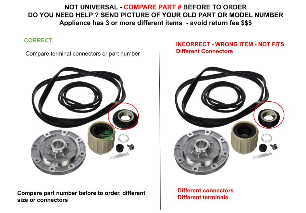 EAP2174602 PS2174602 AP2405464 CKD405464X Compatible with Amana Washer Hub and Seal Kit (Basket Hub & Tub Seal) fits Old Number EAP2174602 PS2174602 AP2405464