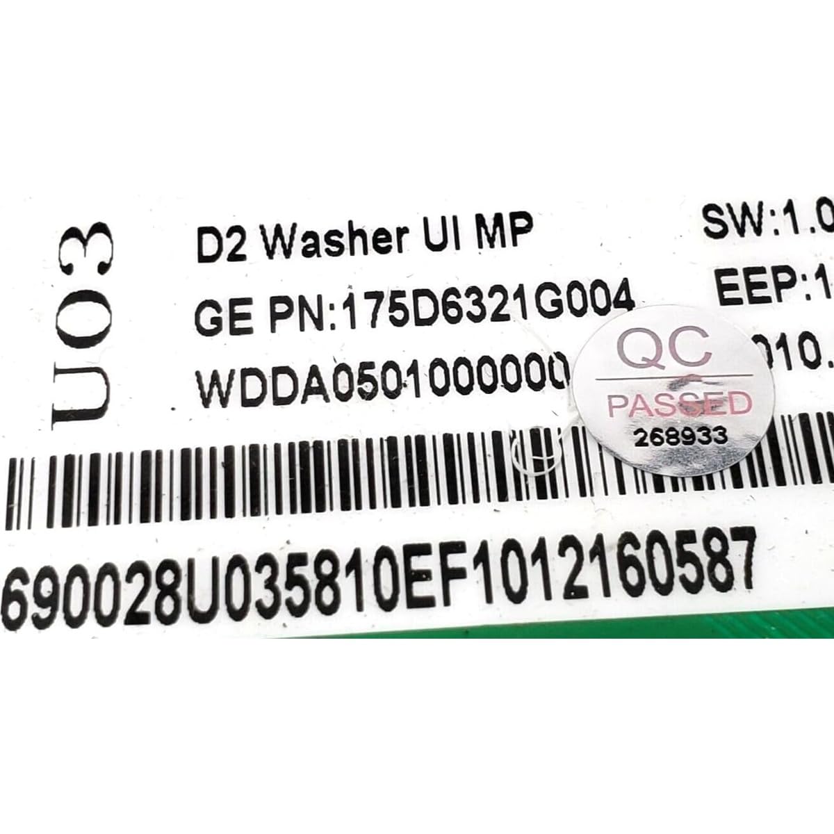 OEM Washer Control 175D6321G004