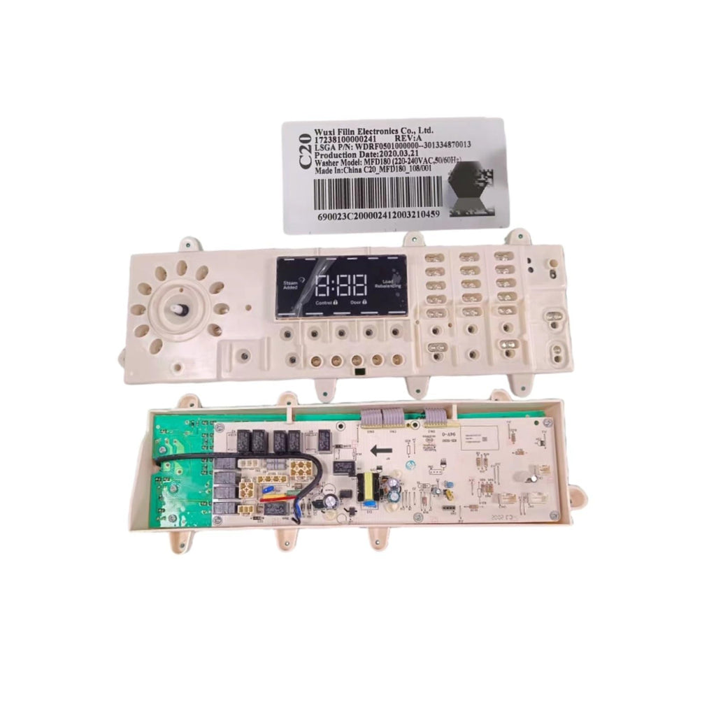 MFD180 Washer Control Board, Replacement Display PCB for Compatible Washers