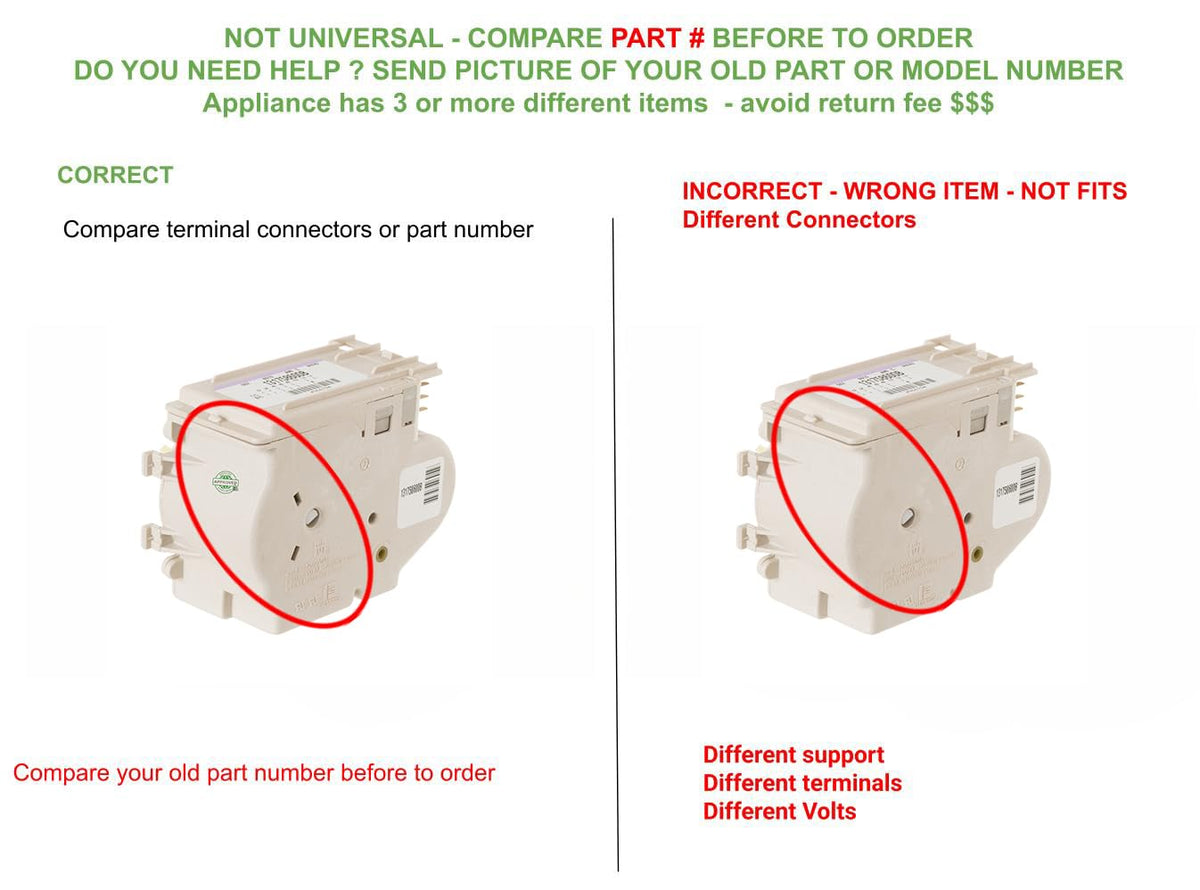 WP21001990 CKD001990X compatible with Maytag Top Loading Washer Whirlpool Timer fits old number WP21001990