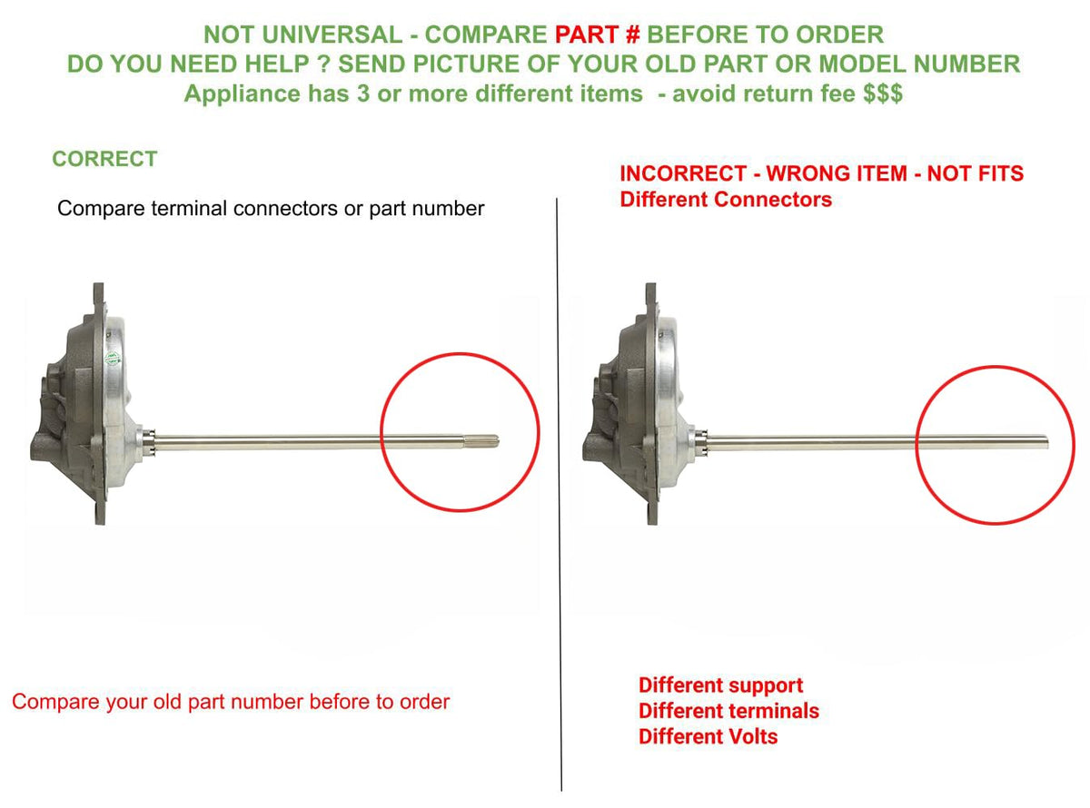 WP8546456 1455541 423 CKD360629X compatible with Whirlpool Washer Transmission fits old number WP8546456 1455541 423