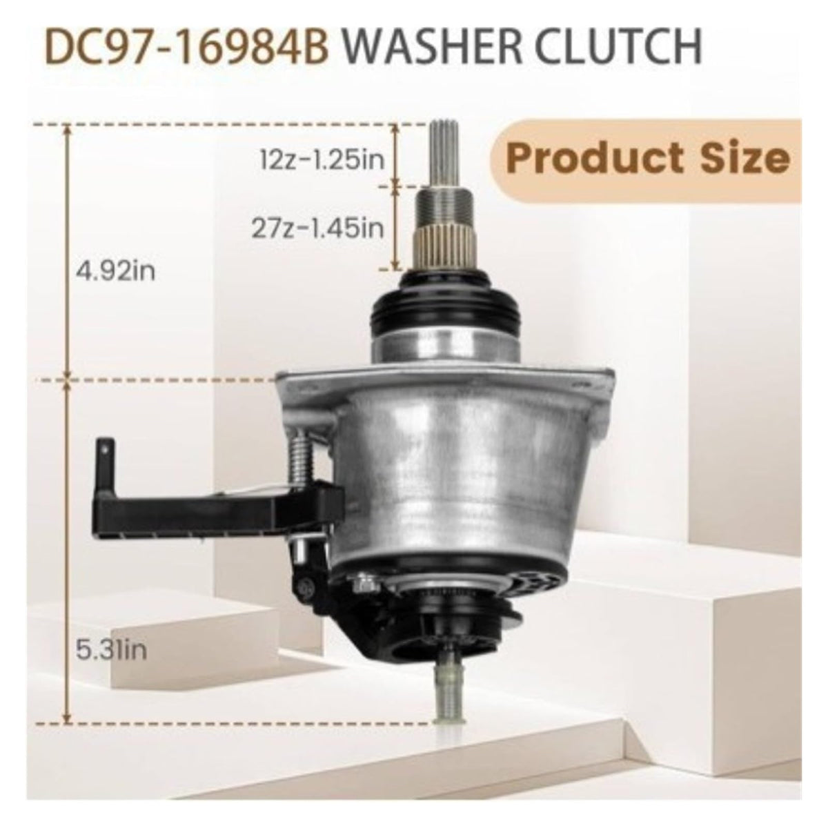 DC97-16984A Clutch Assembly，Compatible For Samsung，WA40J3000AW Washer - Replacement Washing Machine