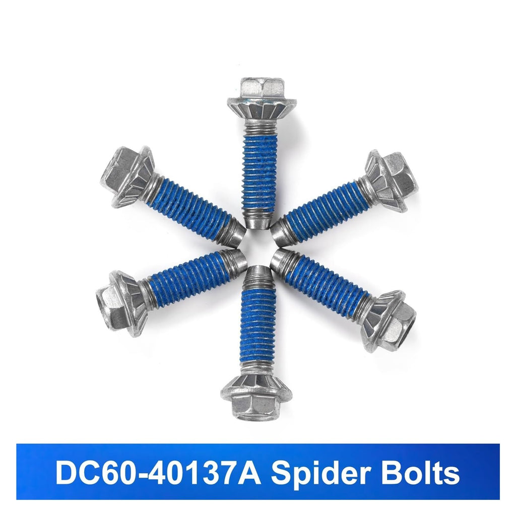DC97-17004B Washer Flange Shaft Assembly with DC60-40137A Spider Hex Bolt (6 Pack) Compatible with Samsung Washing Machine Replace DC97-17004E 4000061 AP5800144 PS8764285