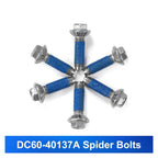 DC97-17004B Washer Flange Shaft Assembly with DC60-40137A Spider Hex Bolt (6 Pack) Compatible with Samsung Washing Machine Replace DC97-17004E 4000061 AP5800144 PS8764285
