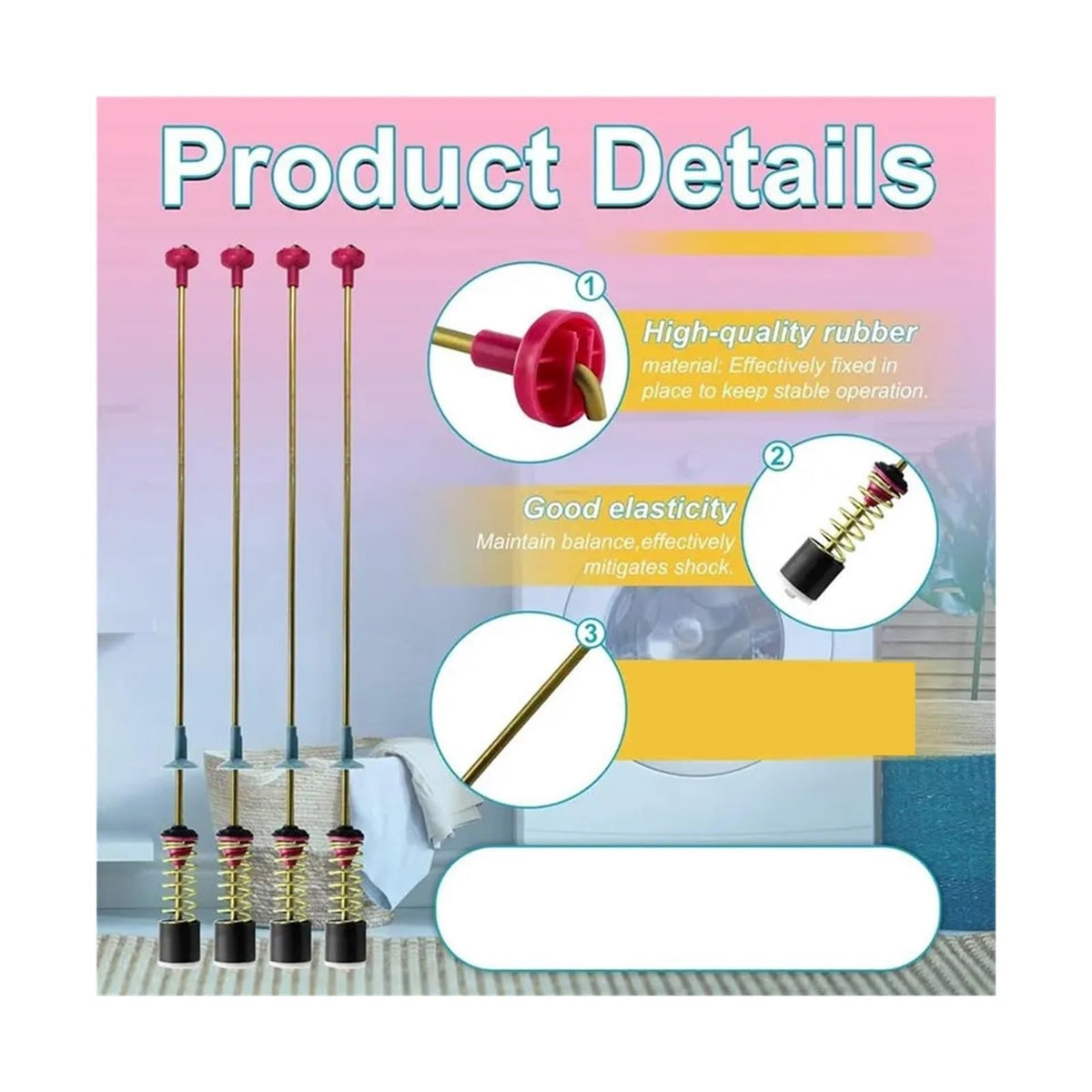 4PCS Washer Suspension Rods DC97-16350U