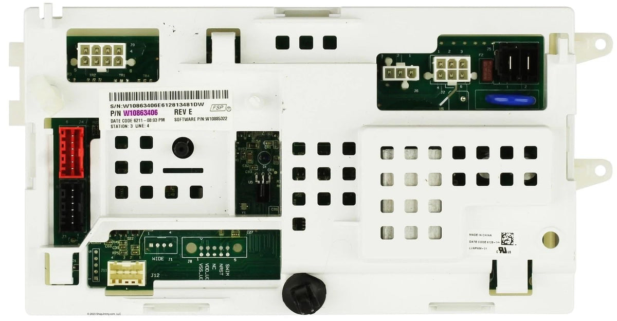 W10863406 for Maytag Whirlpool Washer Control Board MVWC565FW0