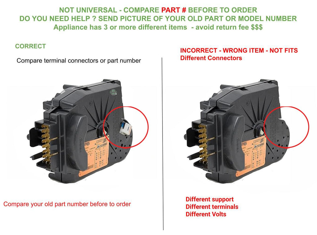 1481913 AP6016888 EAP11750181 CKD199989X compatible with Whirlpool Washer Control Timer fits old number 1481913 AP6016888 EAP11750181