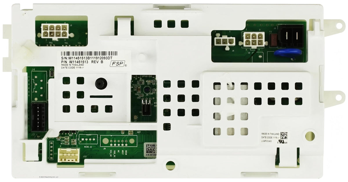 W11451513 for Whirlpool Stacked Laundry Center Washer Control Board