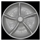 Automatic washing machine pulsator turntable chassis