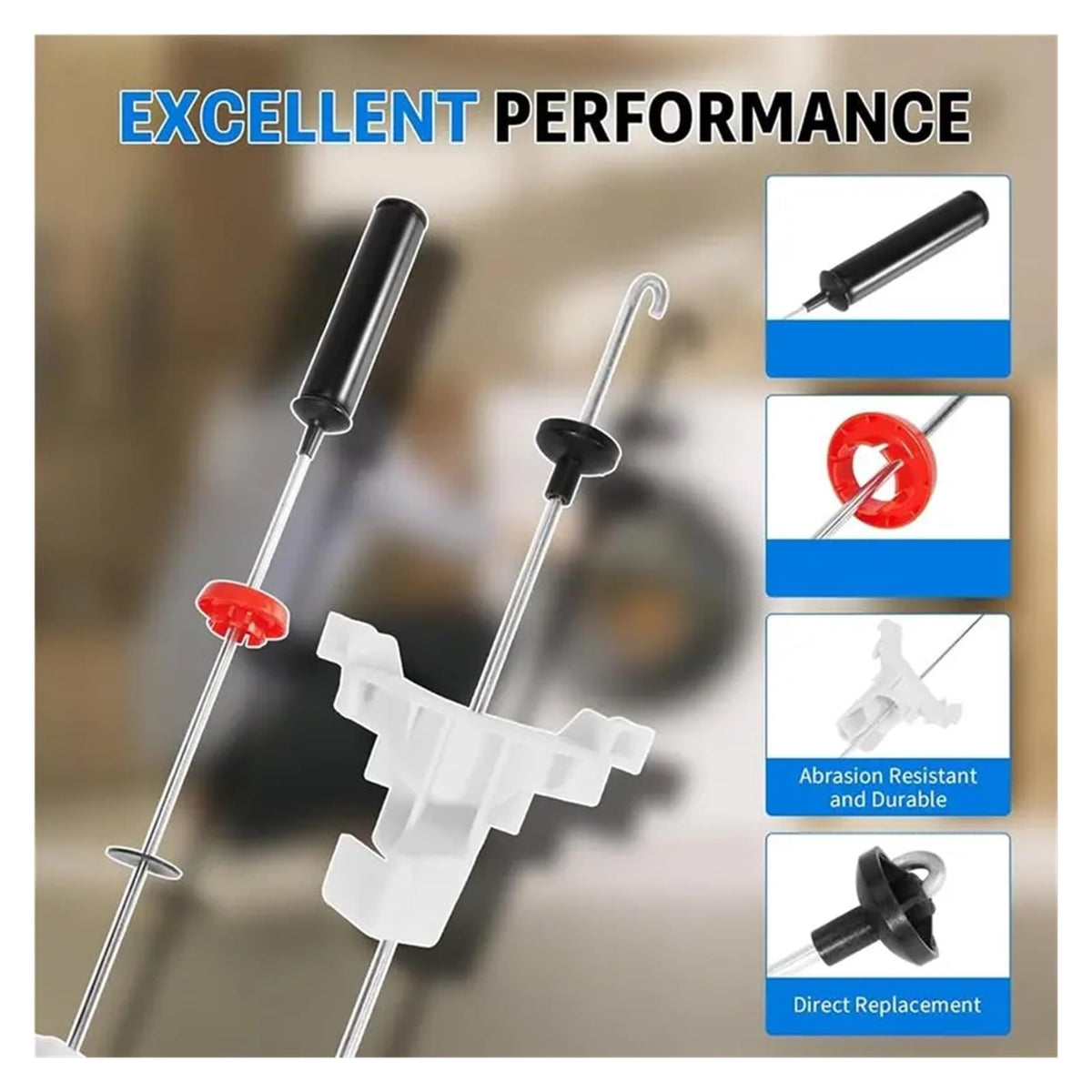 Washer Suspension Rod, Compatible with Fisher, 424569P 421841P