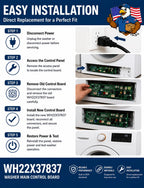 WH22X37837 OEM GE Washer Main Control Board with Instructions by USDirect