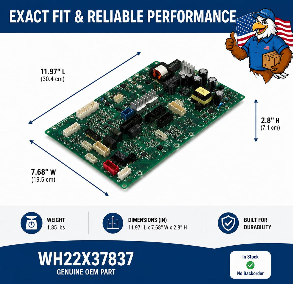 WH22X37837 OEM GE Washer Main Control Board with Instructions by USDirect