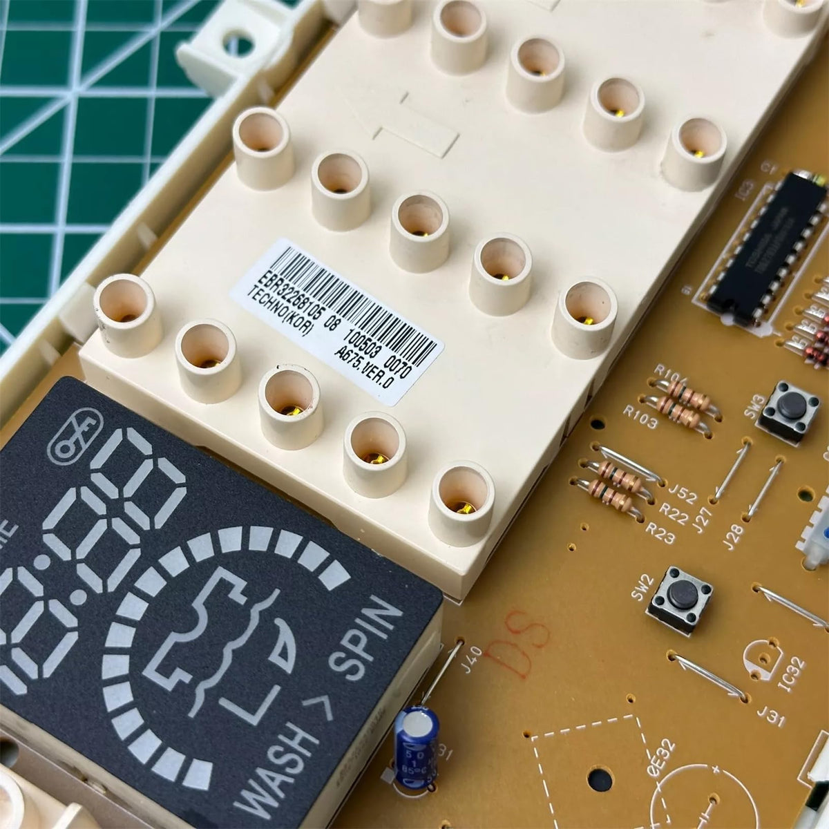 Washer Interface Control Board EBR32268105, Brown