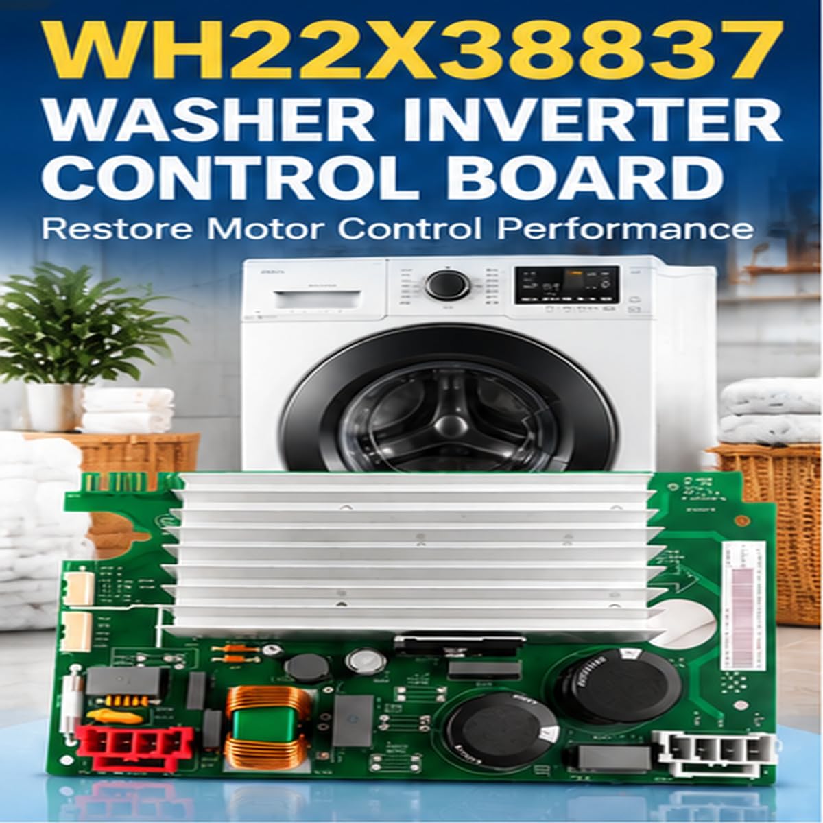 Washer Inverter Control Board for GE GFW510SCN3WW 2019–2024,Motor Speed Control