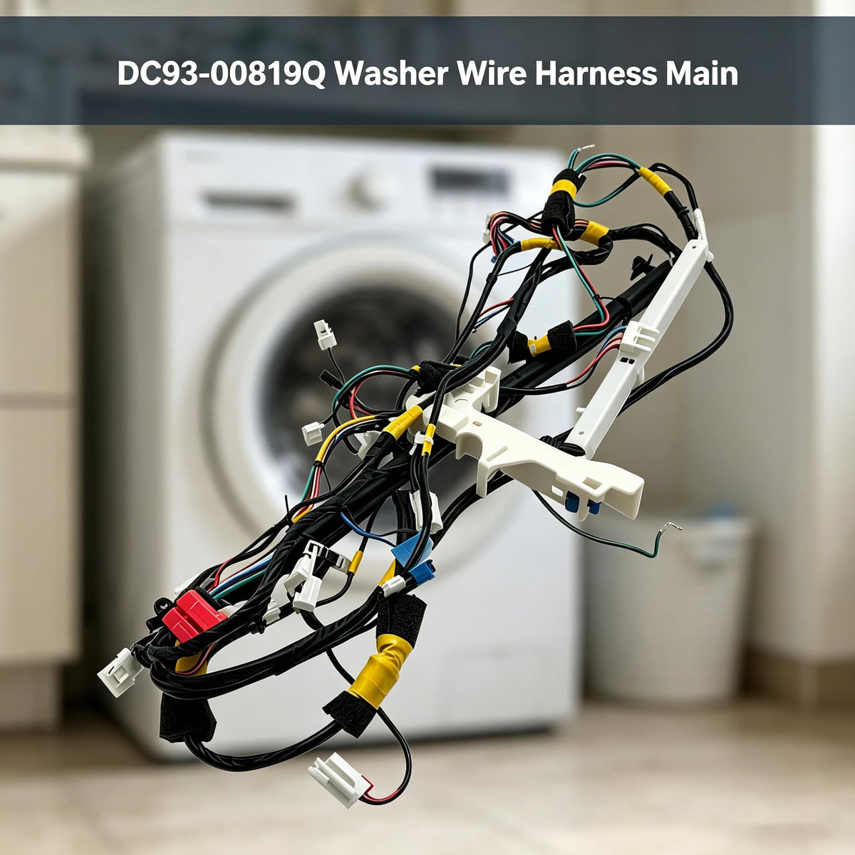 DC93-00819Q Washer Wire Harness Main Compatible with Samsung