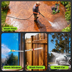 Commercial 4000PSI 4GPM 212CC 7.0HP Gas Pressure Washer, 9" Wheels Professional Gas Power Washer with 5 Nozzle 25FT Hose 1L Foam Bottle for Home Fence Driveway Yard (EPA/CARB/ETL Compliant), Green
